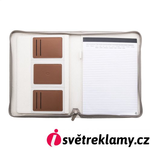 Carbasa Zip sloha na dokumenty z recyklovaného plátna