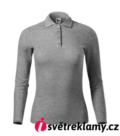 Pique Polo LS - Barva: královská modrá, Velikost: XS