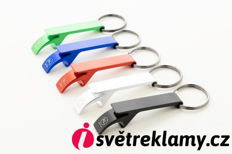 Rallop přívěšek na klíče s otvírákem