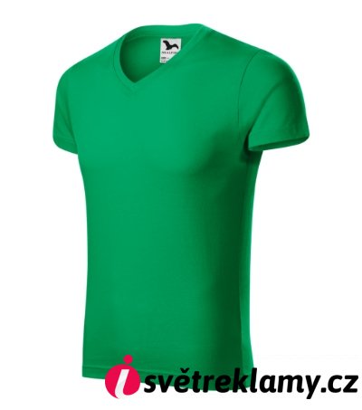Slim Fit V-neck - Barva: bílá, Velikost: S