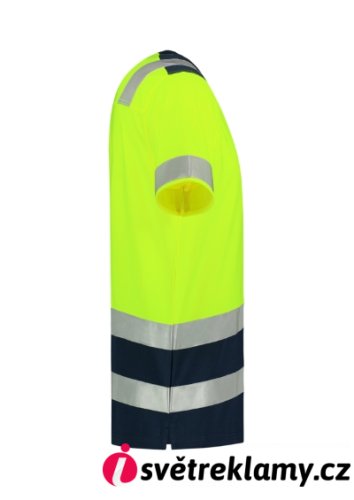 T-Shirt High Vis Bicolor - Barva: fluorescenční oranžová, Velikost: S