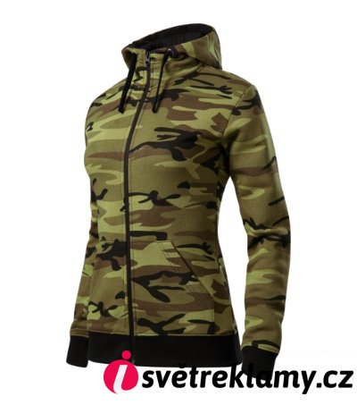 Camo Zipper - Barva: camouflage gray, Velikost: XS