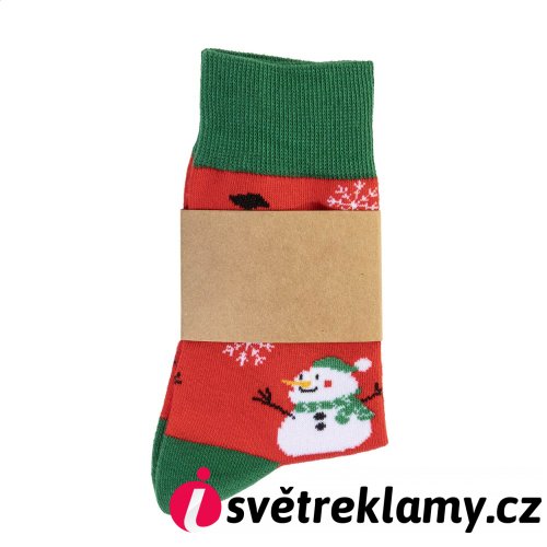 Julsokka vánoční ponožky, sněhulák