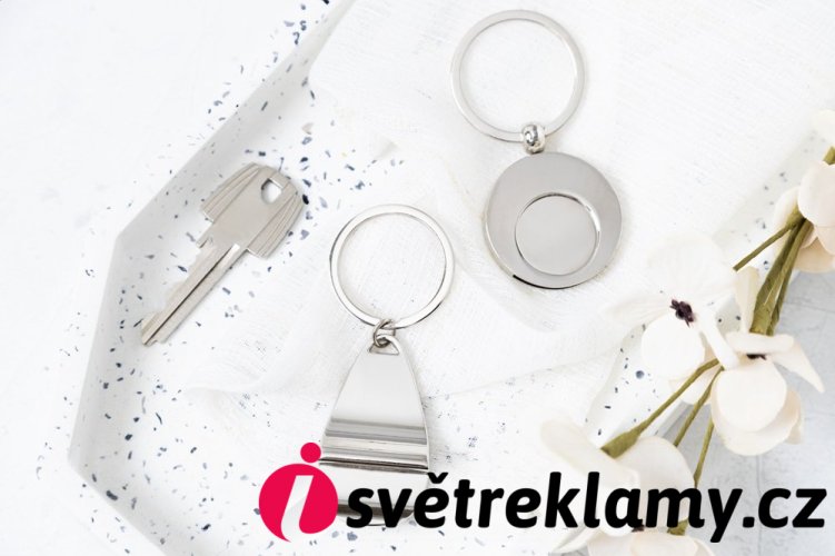 Cromo přívěsek na klíče do nákupního vozíku