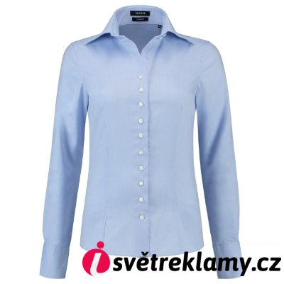 Fitted Blouse - Barva: blue, Velikost: 38
