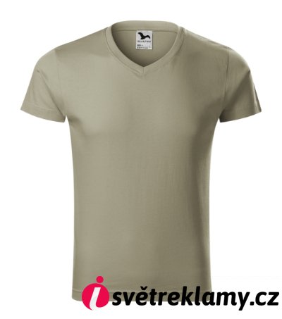 Slim Fit V-neck - Barva: bílá, Velikost: S