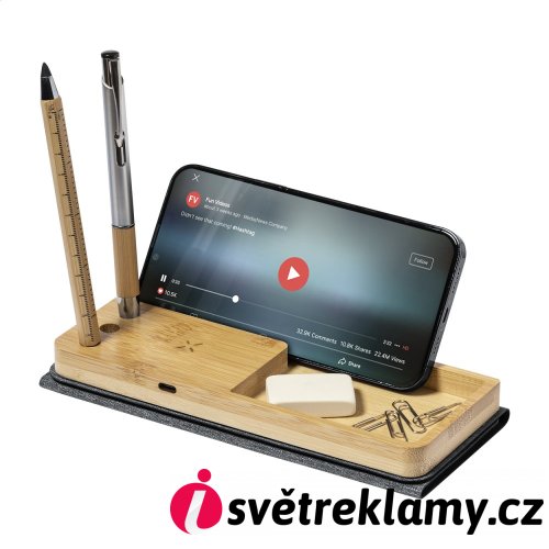 Atrova podložka pod myš s bezdrátovou nabíječkou