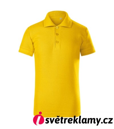 Pique Polo Free - Barva: tmavě šedý melír, Velikost: 158 cm/12 let