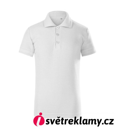 Pique Polo Free - Barva: tmavě šedý melír, Velikost: 158 cm/12 let