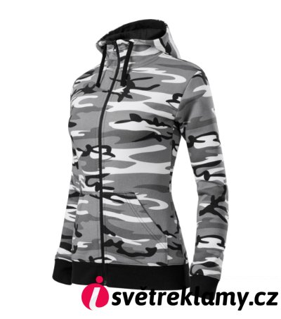 Camo Zipper - Barva: camouflage gray, Velikost: XS