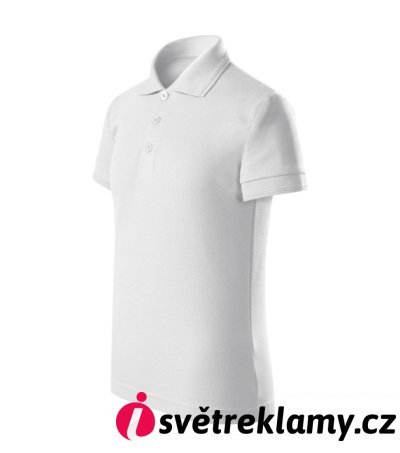 Pique Polo Free - Barva: tmavě šedý melír, Velikost: 158 cm/12 let