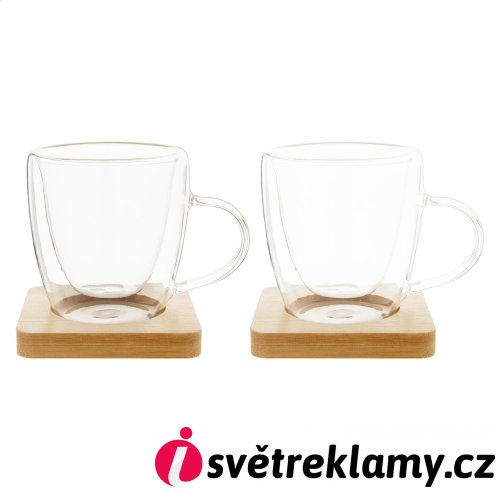 Mocaboo skleněná sada šálků na espresso