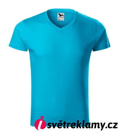 Slim Fit V-neck - Barva: bílá, Velikost: S