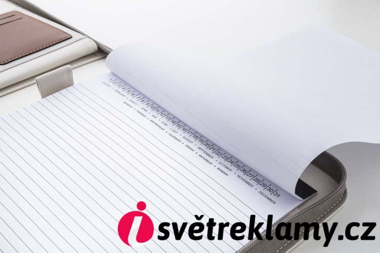 Carbasa Zip sloha na dokumenty z recyklovaného plátna