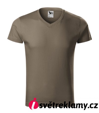 Slim Fit V-neck - Barva: bílá, Velikost: S
