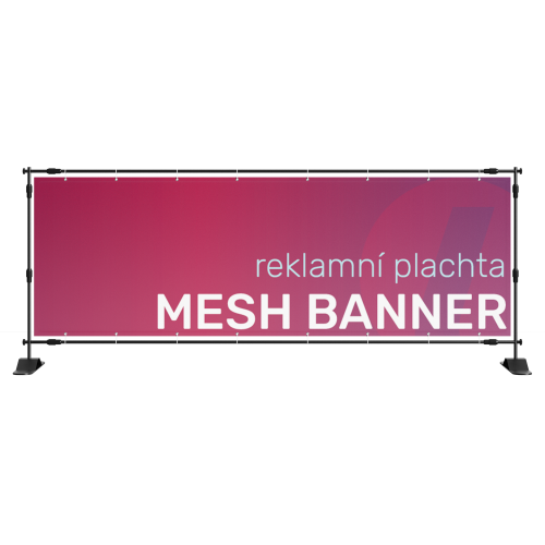 Mesh banner 3,4x1,74 m - pro stavební plot