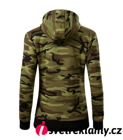 Camo Zipper - Barva: camouflage gray, Velikost: XS