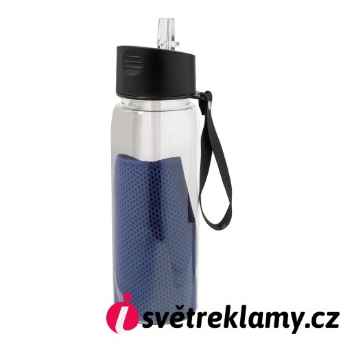 Fitmax sportovní lahev z RPET s ručníkem