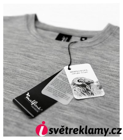 Merino Rise LS - Barva: tmavě šedý melír, Velikost: XL