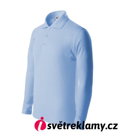 Pique Polo LS - Barva: nebesky modrá, Velikost: 158 cm/12 let