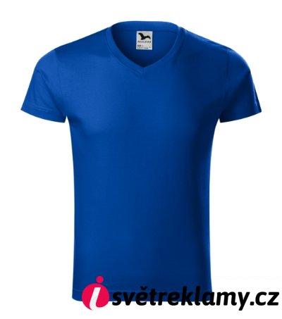 Slim Fit V-neck - Barva: bílá, Velikost: S