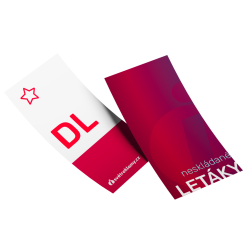 Leták neskládaný jednostranný DL