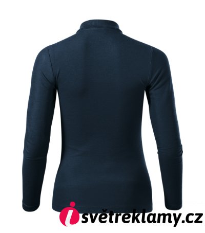 Pique Polo LS - Barva: královská modrá, Velikost: XS