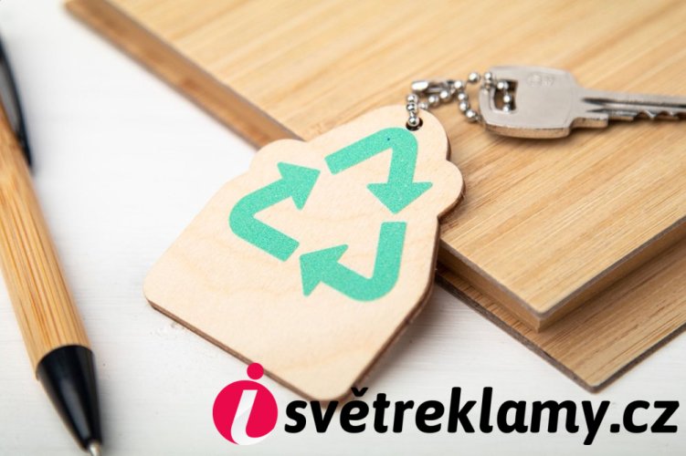 EcoRing přívěšek na klíče, recyklování