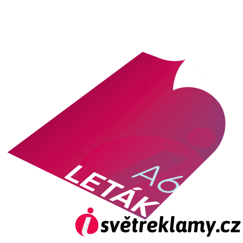 Leták neskládaný jednostranný A6