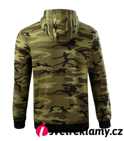 Camo Zipper - Barva: camouflage gray, Velikost: S