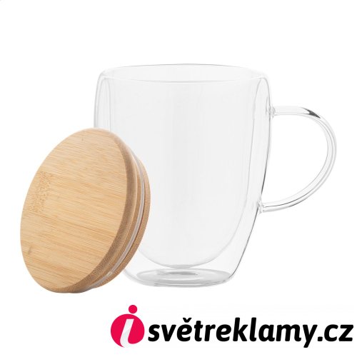 Grobina skleněný termo hrnek