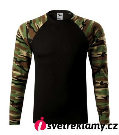 Camouflage LS - Barva: camouflage gray, Velikost: XS