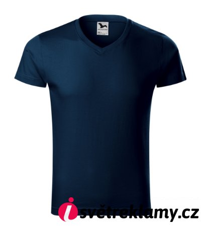 Slim Fit V-neck - Barva: bílá, Velikost: S