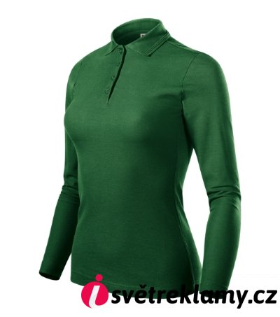 Pique Polo LS - Barva: královská modrá, Velikost: XS