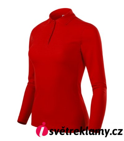 Pique Polo LS - Barva: královská modrá, Velikost: XS