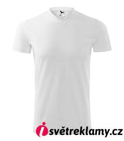 Heavy V-neck - Barva: bílá, Velikost: S