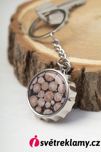 Bubly přívěšek na klíče s otvírákem