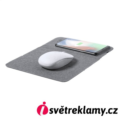 Chapati podložka pod myš s bezdrátovou nabíječkou