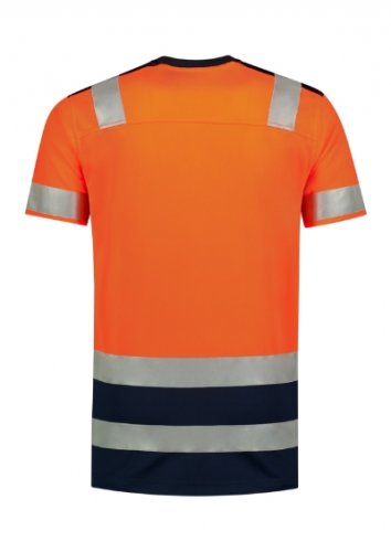 T-Shirt High Vis Bicolor - Barva: fluorescenční oranžová, Velikost: S