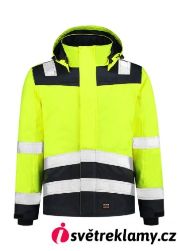 Midi Parka High Vis Bicolor - Barva: fluorescenční žlutá, Velikost: M