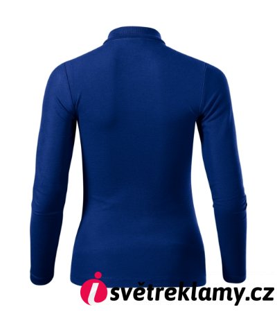 Pique Polo LS - Barva: královská modrá, Velikost: XS