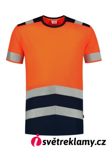 T-Shirt High Vis Bicolor - Barva: fluorescenční oranžová, Velikost: S