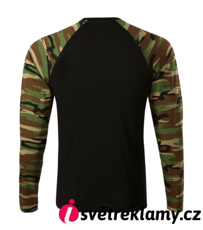 Camouflage LS - Barva: camouflage gray, Velikost: XS