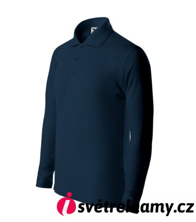 Pique Polo LS - Barva: nebesky modrá, Velikost: 158 cm/12 let