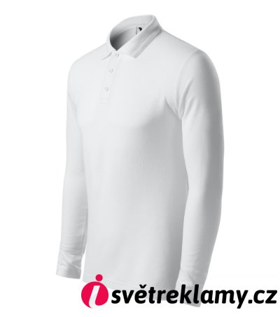 Pique Polo LS - Barva: bílá, Velikost: S