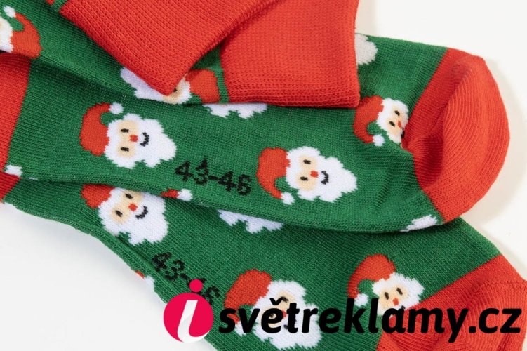 Julsokka vánoční ponožky, Santa Claus