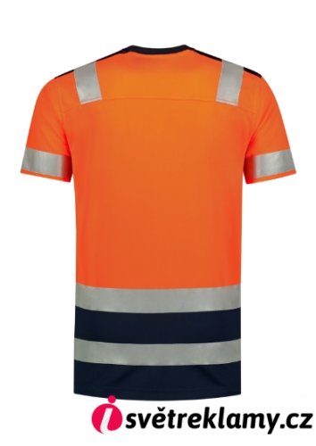 T-Shirt High Vis Bicolor - Barva: fluorescenční oranžová, Velikost: S