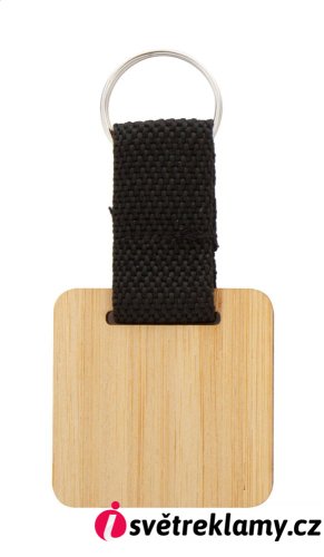 Stropp bambusový přívěšek na kíče, čtverec