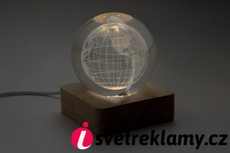LumiGlobe skleněná světelná koule