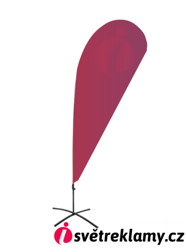 Beachflag vlajka ekonomická Kapka